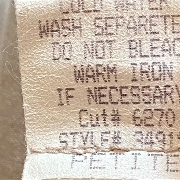 Tru Supply Khaki Long Sleeve Button Down Shirt size Medium Petite - Picture 13 of 13